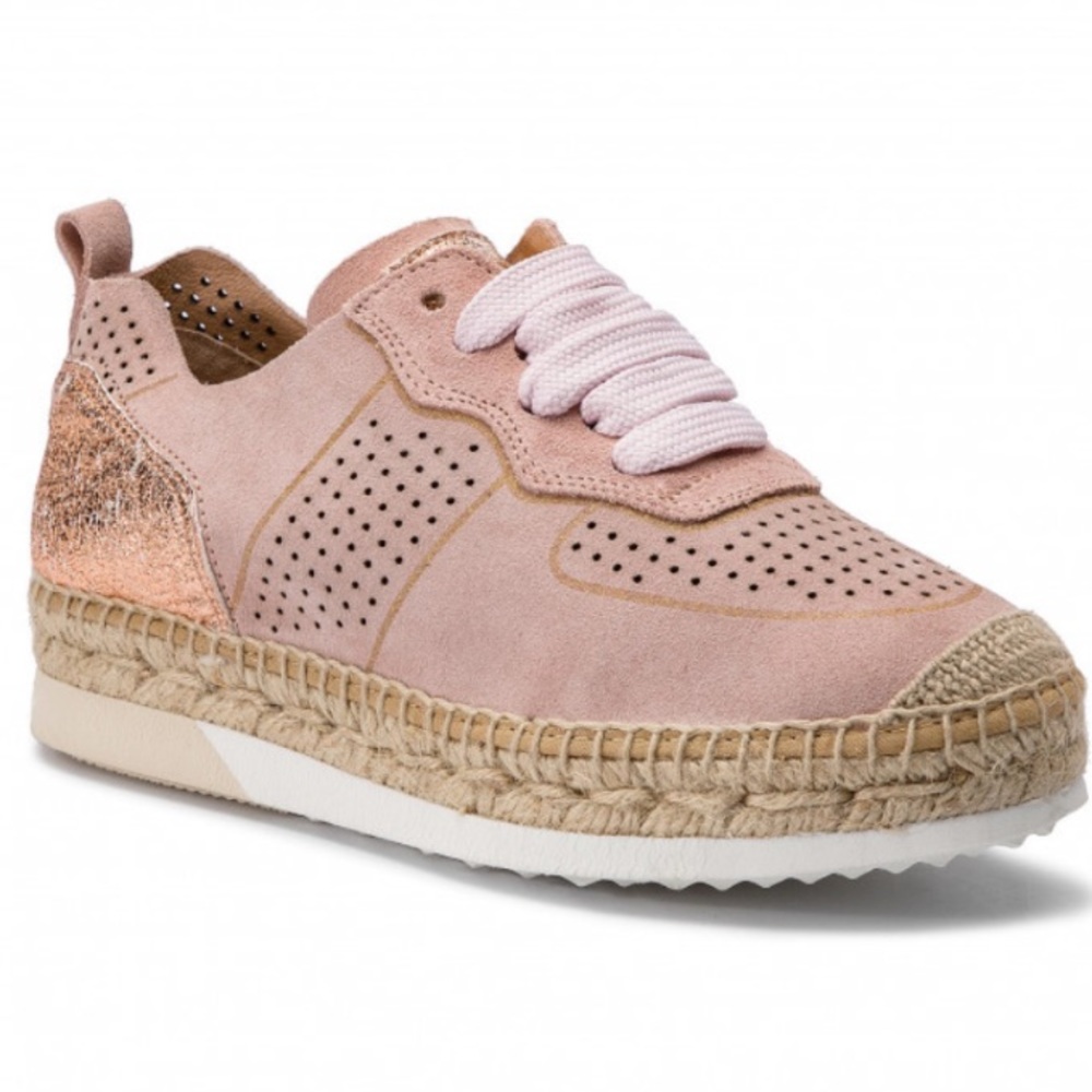 KANNA PINK IRIDESCENT Espadrille Sneakers - Picture 7 of 10